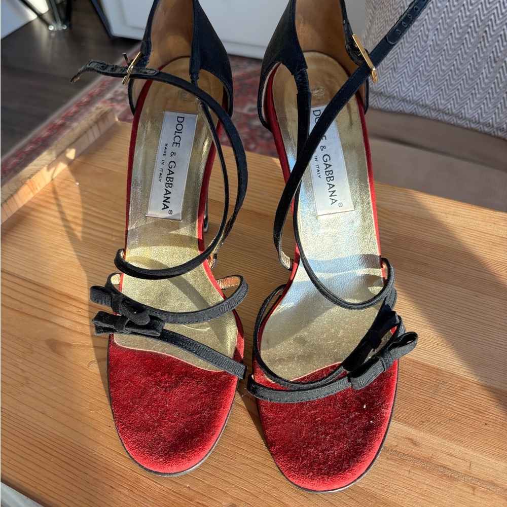 Dolce & Gabbana 2015 Runway Vintage Leather Sandal